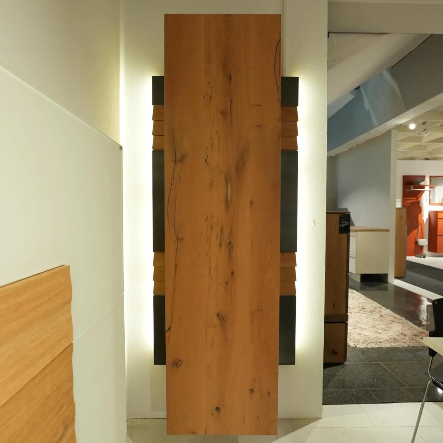 Voglauer Garderoben|Garderobe V Organo Wildeiche Rustiko Inklusive Seitliche Beleuchtung Mit Schalter