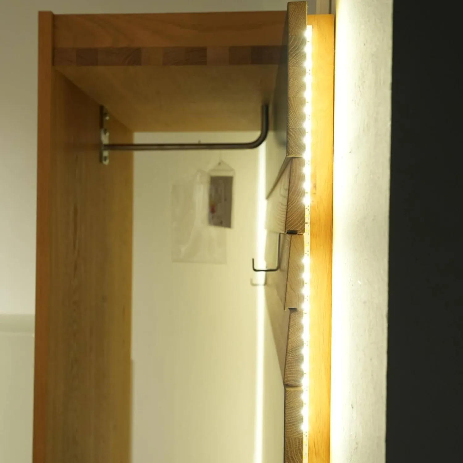 Voglauer Garderoben|Garderobe V Organo Wildeiche Rustiko Inklusive Seitliche Beleuchtung Mit Schalter