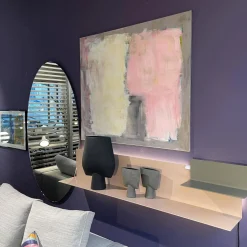 Interlübke Garderoben|Garderobenlösung Lilu Winkelregal Lack Rosenquarz Winkelregal Lack Manor Spiegel mit Beleuchtung