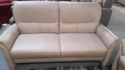 Arco Polstergruppen|Garnitur 50026 Leder Cloud Muschel Beige Füße M 03 Metall