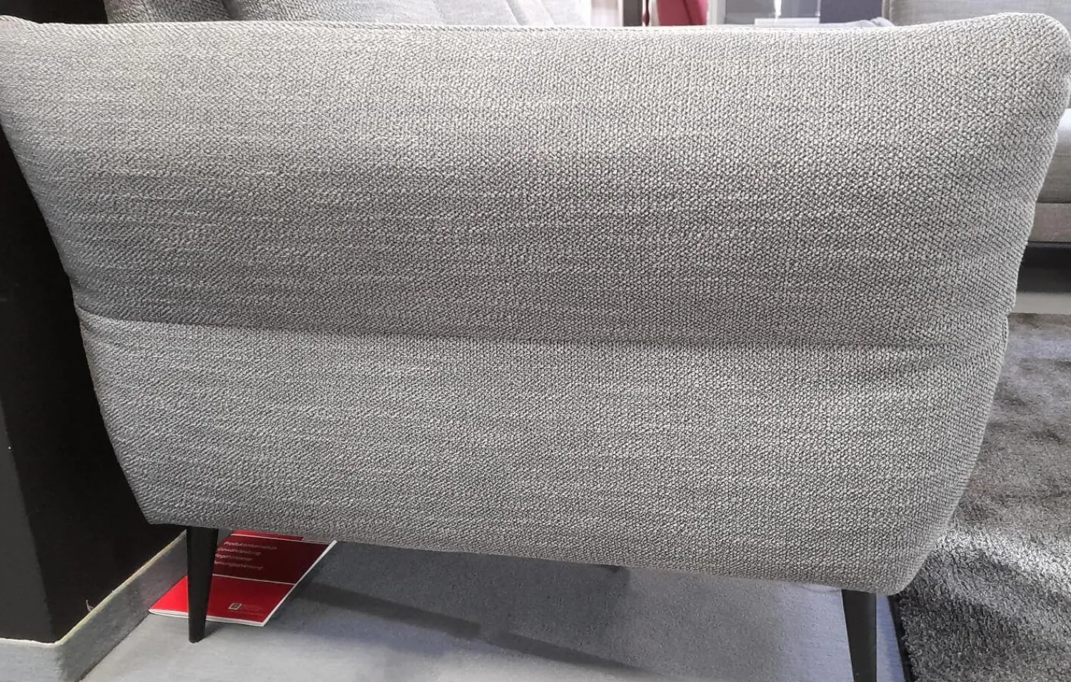 Arco Polstergruppen|Garnitur 50023 Stoff Lavado Fresh Grau Füße M 20 Schwarz Matt