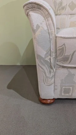 himolla Polstergruppen|Garnitur 6150 Stoff Samanta 08 Quarz Grau Holzfuß Buche Gebeizt 3-2-1