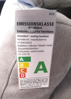W. Schillig Polstergruppen|Garnitur 34102 Stoff V 5221 Light Grey Grau Fuß FS 1 Schwarz mit Sessel