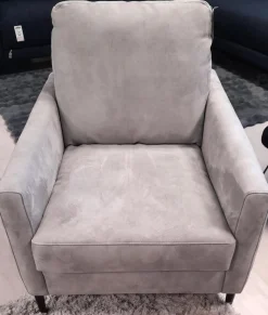 W. Schillig Polstergruppen|Garnitur 34102 Stoff V 5221 Light Grey Grau Fuß FS 1 Schwarz mit Sessel