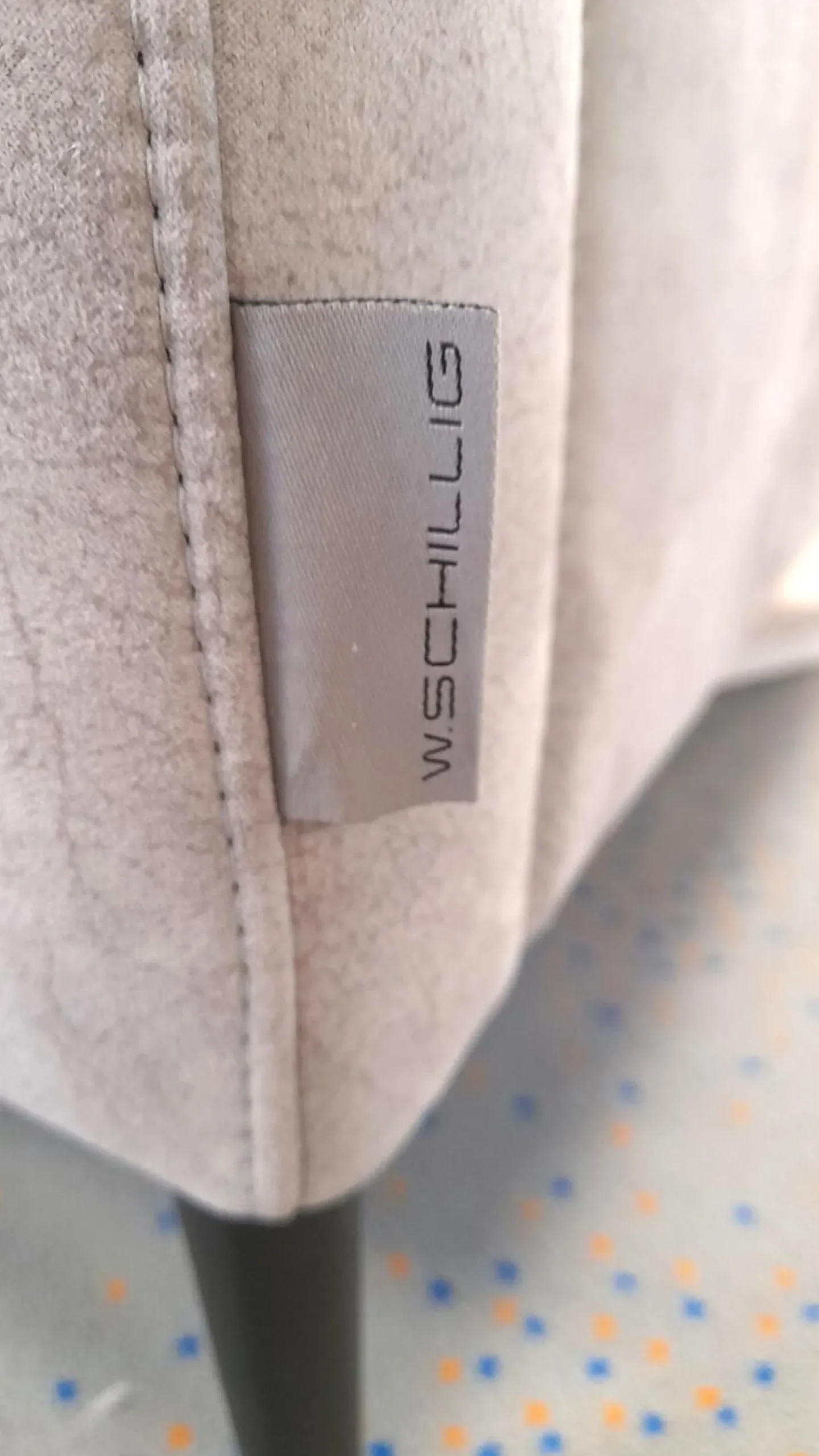 W. Schillig Polstergruppen|Garnitur 34102 Stoff V 5221 Light Grey Grau Fuß FS 1 Schwarz mit Sessel