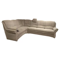 Arco Polstergruppen|Garnitur Aachen Stoff Q2 Uni Eisblau Grau mit Sessel