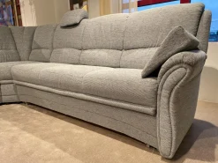 Arco Polstergruppen|Garnitur Aachen Stoff Q2 Uni Eisblau Grau mit Sessel