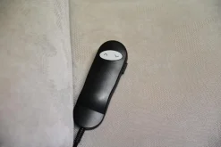 Arco Polstergruppen|Garnitur Alina Stoff 03 Hellgrau 3-2-1 mit Vorziehbett und Sitztiefenverstellung Elektrisch