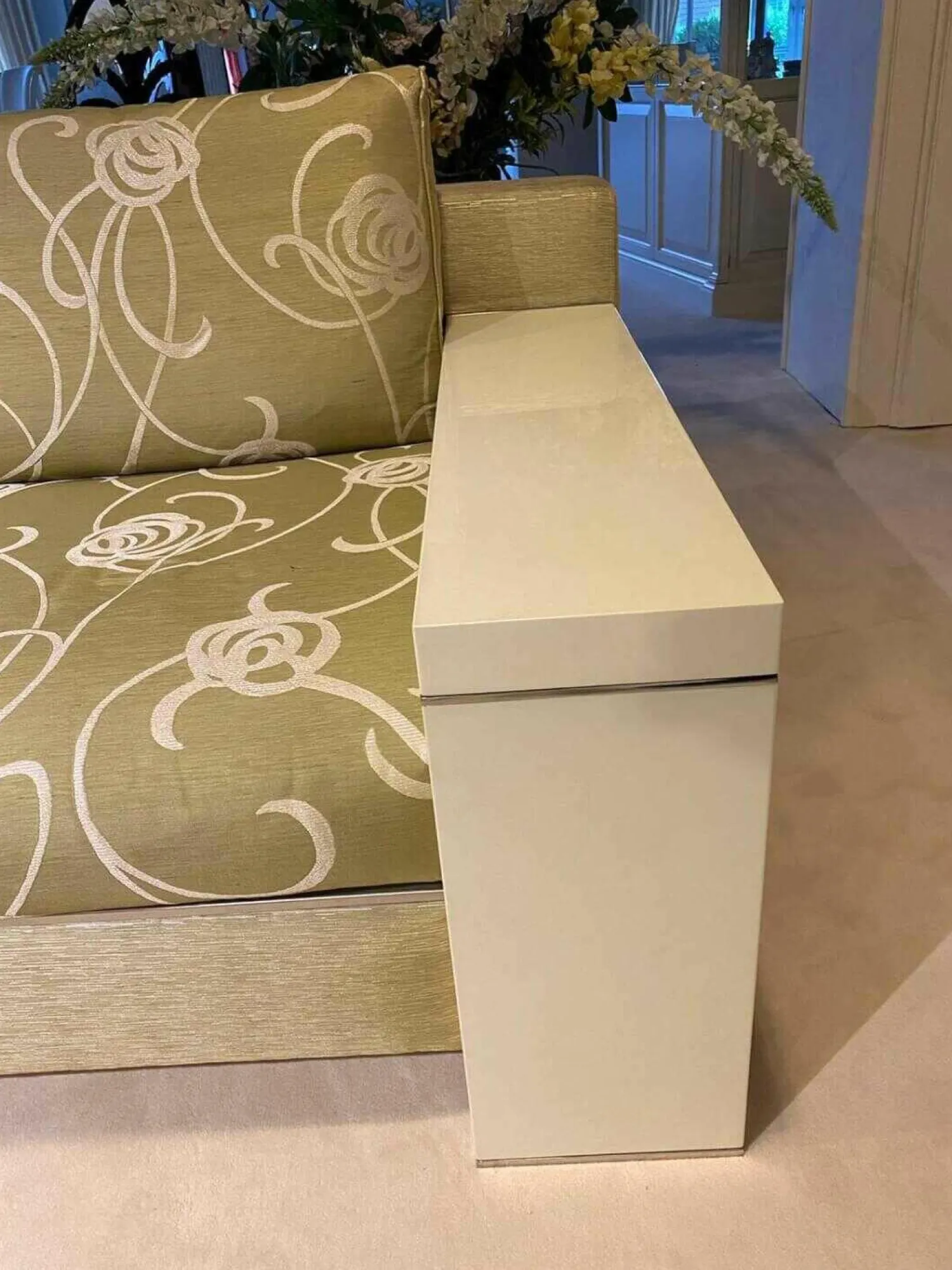 Turri Polstergruppen|Garnitur Bridge Stoff 11 Grün Mischgewebe Armlehnen Lack Hochglanz 2 Sofas