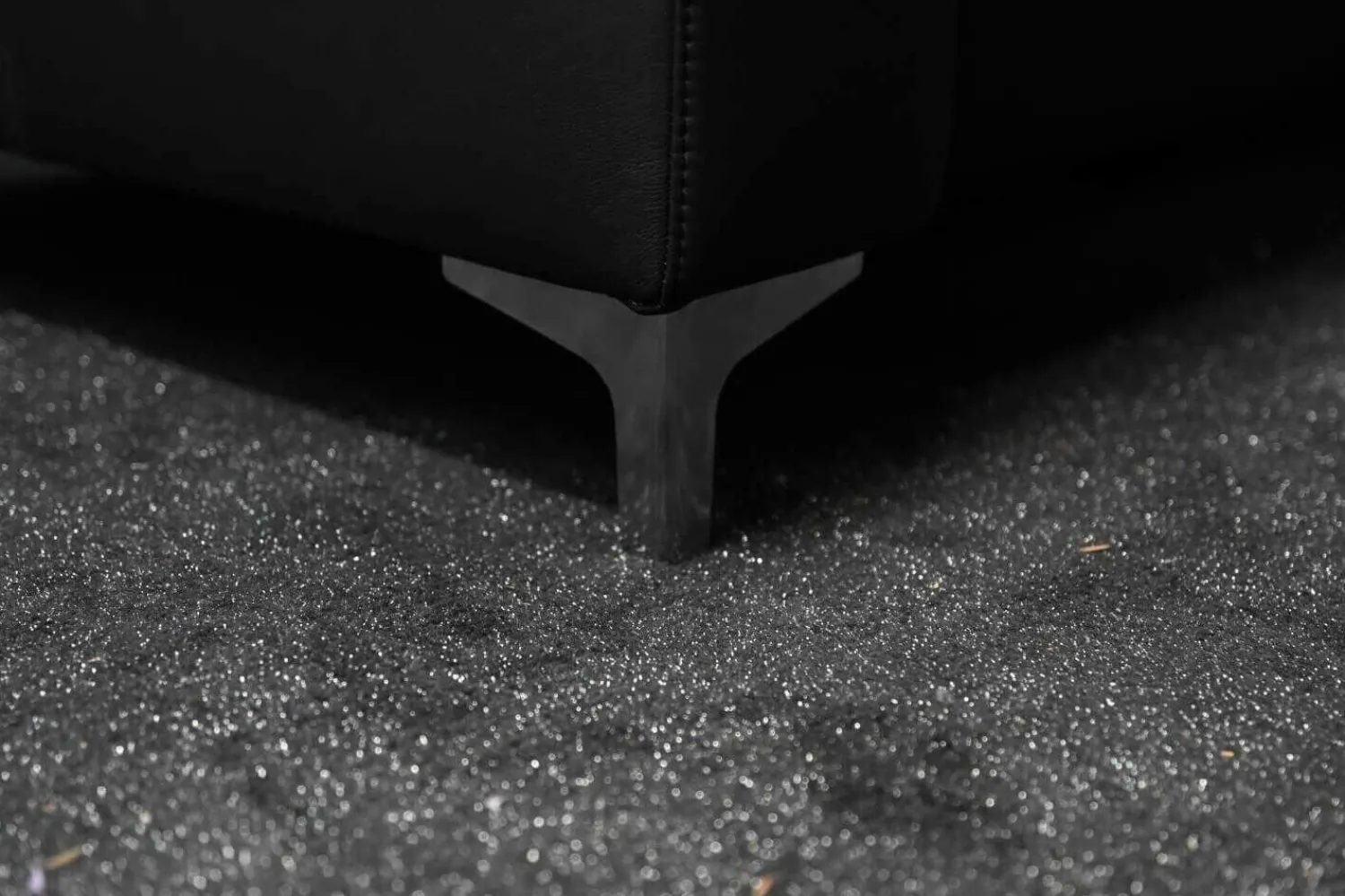 Steinpol Polstergruppen|Garnitur Charly Leder Dolcia Schwarz 58-944 mit Elektrischer Relaxfunktion