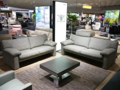 Erpo Polstergruppen|Garnitur CL 360 Stoff 2040 56 Korpus Keder Grau Leder 42 162 Grau Mit Kissen