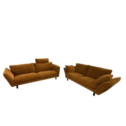 Erpo Polstergruppen|Garnitur Classic 970 Stoff Osino 2037.68 Gelb 2 Sofas