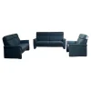Arco Polstergruppen|Garnitur Colorado Casada Stoff Q2 Melite Gletscher Blau 2 Sofas 1 Sessel