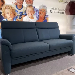 Arco Polstergruppen|Garnitur Colorado Casada Stoff Q2 Melite Gletscher Blau 2 Sofas 1 Sessel