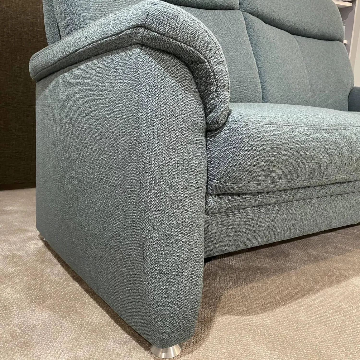 Arco Polstergruppen|Garnitur Colorado Casada Stoff Q2 Melite Gletscher Blau 2 Sofas 1 Sessel