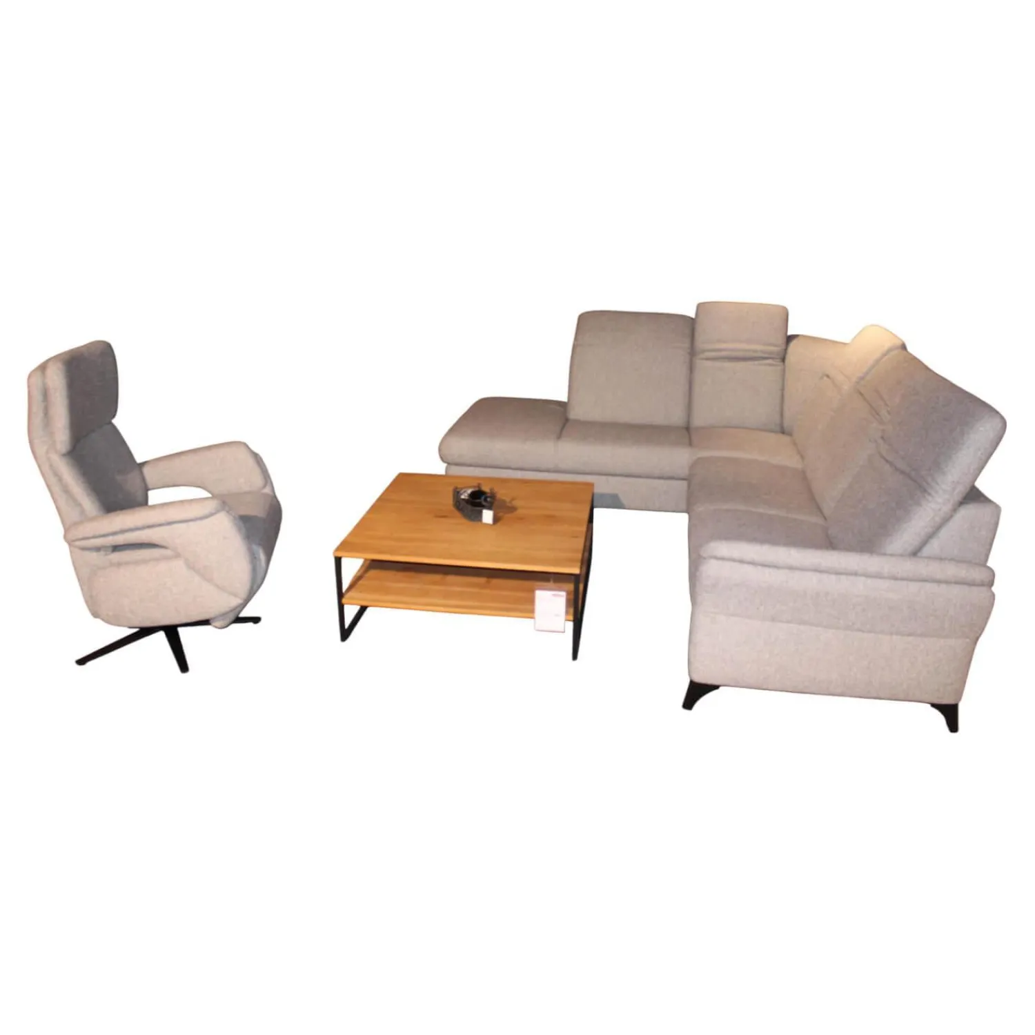 Steinpol Polstergruppen|Garnitur Corsica II Casada Stoff C Sneak Steel Grau