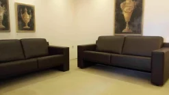 Jori Polstergruppen|Garnitur Dakota JR 9800 Leder Fuerte Braun 2 Sofas