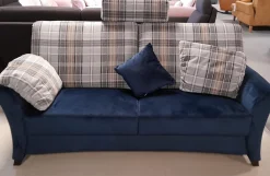 Schröno Polstergruppen|Garnitur KS 9720-1 Sydney Stoff 657577 Fuß Buche Maronfarbig 2 Sofas