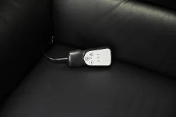 Steinpol Polstergruppen|Garnitur Lenny Leder Dolcia schwarz mit 2 x Motor Relax +Heizung und 2 x manuell Relax