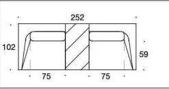 Bielefelder Werkstätten Polstergruppen|Garnitur Long Island 2/75 Stoff Promise JA1629/040 Gelb mit Tisch und Anbauelement