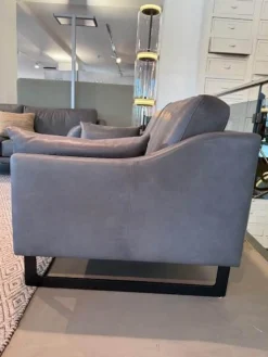 Violetta Polstergruppen|Garnitur Malin Leder Leder schiefer Toskana 2 Sofas