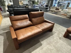 Erpo Polstergruppen|Garnitur Manhattan 250 Leder 250.850 Tabac Braun 2 Sofas 1 Hocker