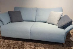 Erpo Polstergruppen|Garnitur Modena Stoff 2022.45 Blau 2 Sofas 1 Sessel 1 Hocker