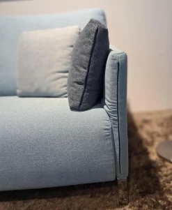 Erpo Polstergruppen|Garnitur Modena Stoff 2022.45 Blau 2 Sofas 1 Sessel 1 Hocker