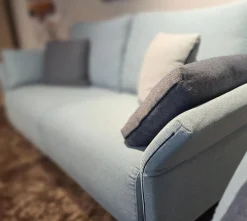 Erpo Polstergruppen|Garnitur Modena Stoff 2022.45 Blau 2 Sofas 1 Sessel 1 Hocker