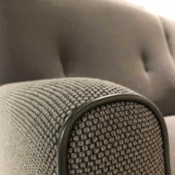 Sinn Polstergruppen|Garnitur Scala 2-1-1 Stoff Anthrazit Füße Schwarz Lackiert