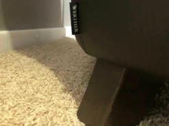 Werther Polstergruppen|Garnitur Sienna Leder L7071B Schwarzbraun Fuß Beizton 2 Sessel 1 Sofa