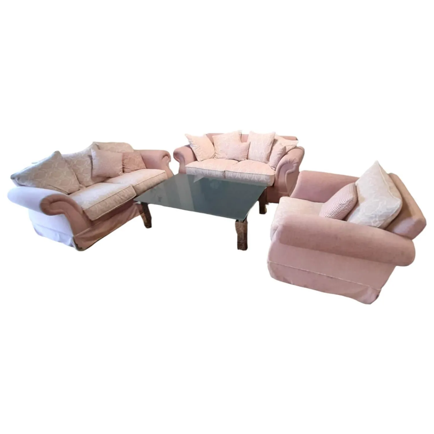 Max Winzer Polstergruppen|Garnitur Summerville Stoff 240020 / 06 Rose 2 Sofas 1 Sessel