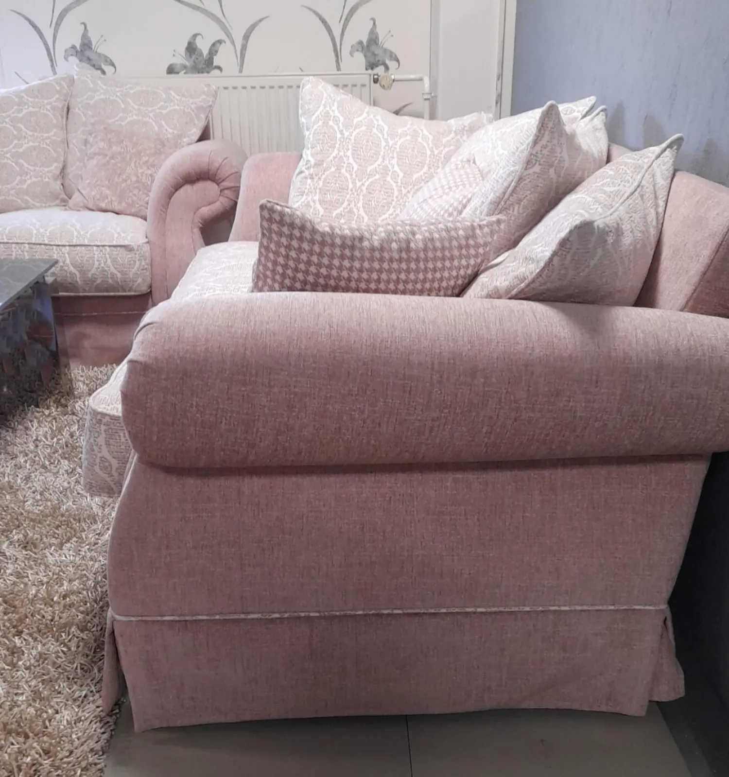 Max Winzer Polstergruppen|Garnitur Summerville Stoff 240020 / 06 Rose 2 Sofas 1 Sessel