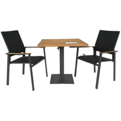 Niehoff Essgruppen|Garten Tischgruppe Tisch Bistro Geölt Mit 2 Stühlen