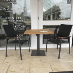 Niehoff Essgruppen|Garten Tischgruppe Tisch Bistro Geölt Mit 2 Stühlen