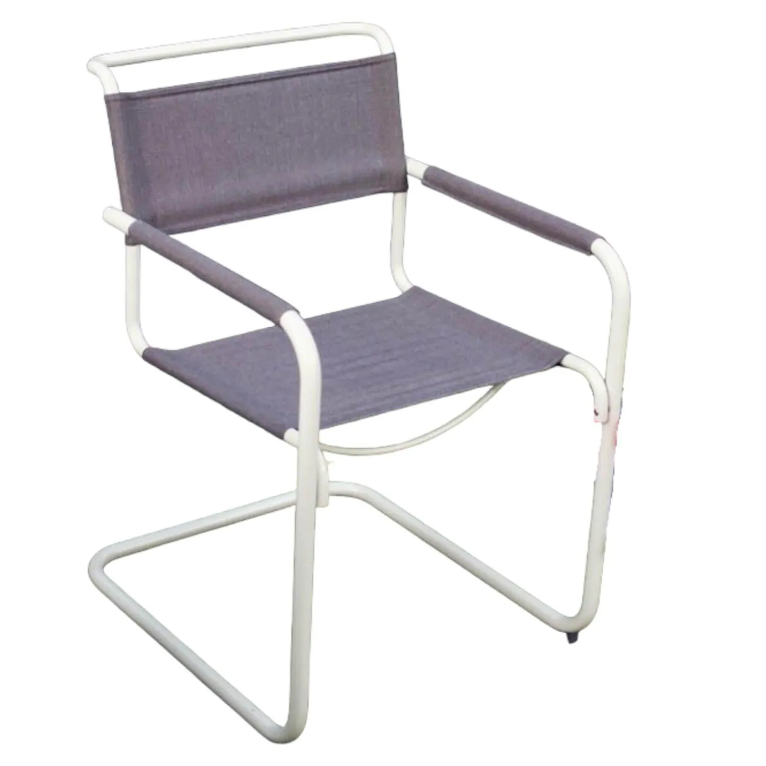 Thonet Gartenstühle|Gartenstuhl S 34 N Bezug Gewebe Schokolade Gestell Warmgrau Inklusive Kunststoffgleiter