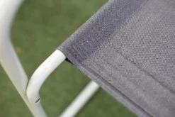 Thonet Gartenstühle|Gartenstuhl S 34 N Bezug Gewebe Schokolade Gestell Warmgrau Inklusive Kunststoffgleiter