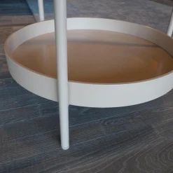 Schönbuch Garderoben|Geradobenständer Selma Pulverbeschichtet Rosenholz Rose-Weiß