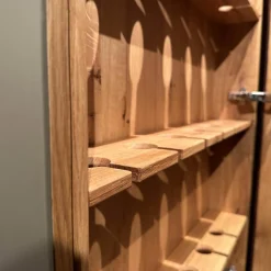 Scholtissek Vitrinen & Highboards|Geschirrschrank Tratum Front Floatglas Platin Matt Grau Korpus Asteiche