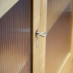 Hausel Vitrinen & Highboards|Glasvitrine Kirschbaum Geölt Modell 5176 Mit Riffglas