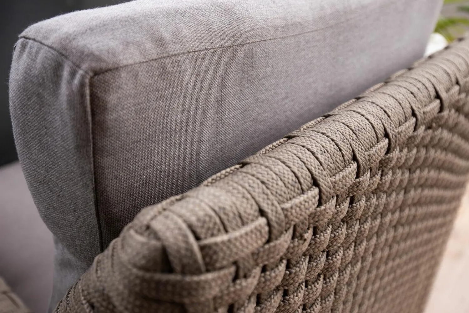 Cane Line Loungemöbel|Highbacksessel Diamond Taupe Gestell Aus Aluminium Und CaneLine Weave Graphite