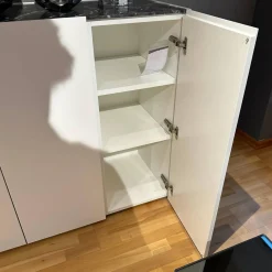 Interlübke Kommoden & Sideboards|Highboard 251 Just Cube Light Lack M03 Schneeweiß Steinplatte