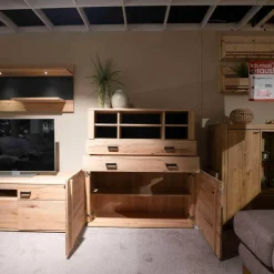 Natura Vitrinen & Highboards|Highboard Cartago Astbuche Massiv