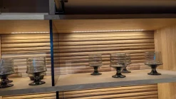 Thielemeyer Vitrinen & Highboards|Highboard Cortona Eiche Massiv Mit Beleuchtung