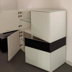 Kettnaker Vitrinen & Highboards|Highboard Soma Lack Weiß Mit Wechselbaren Seitenblenden