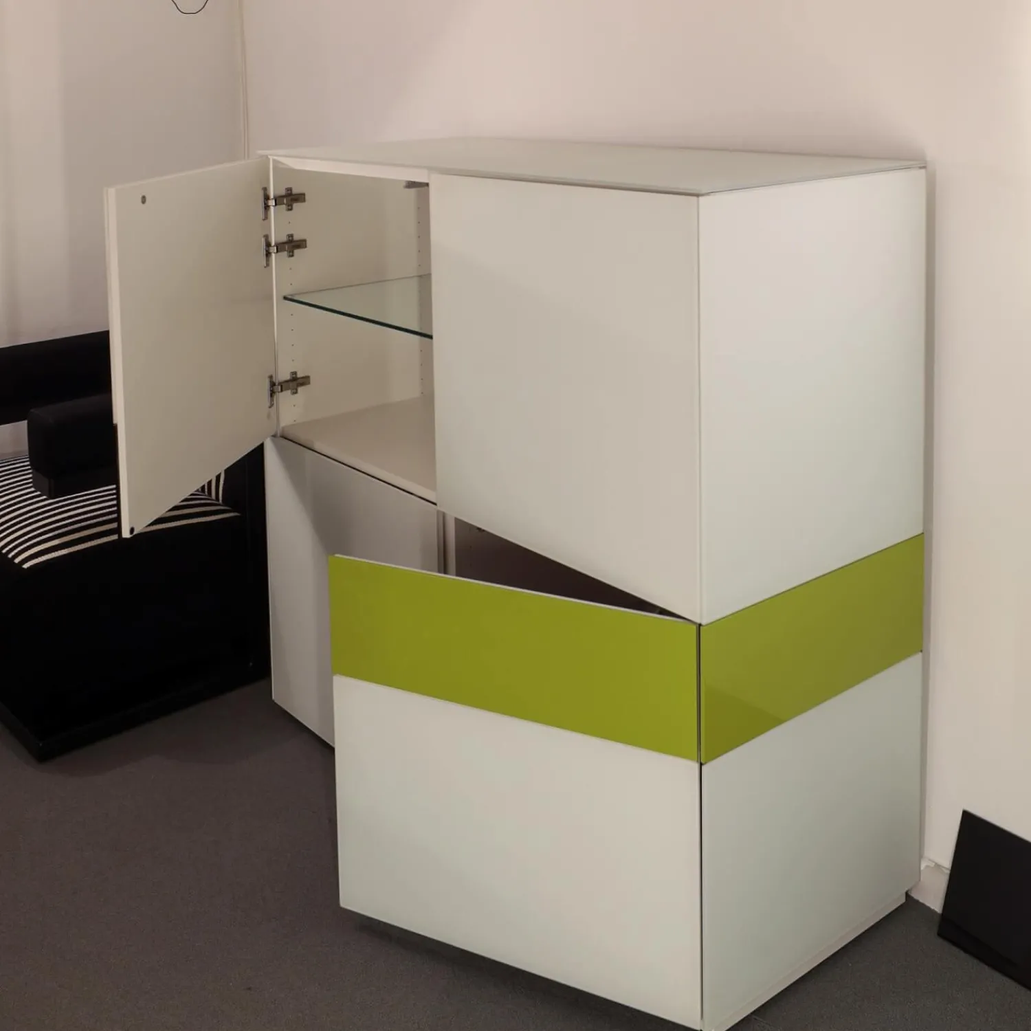 Kettnaker Vitrinen & Highboards|Highboard Soma Lack Weiß Mit Wechselbaren Seitenblenden