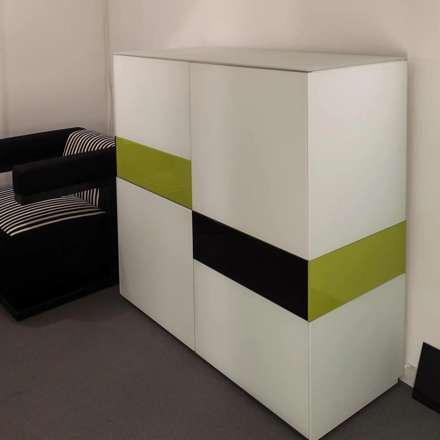 Kettnaker Vitrinen & Highboards|Highboard Soma Lack Weiß Mit Wechselbaren Seitenblenden