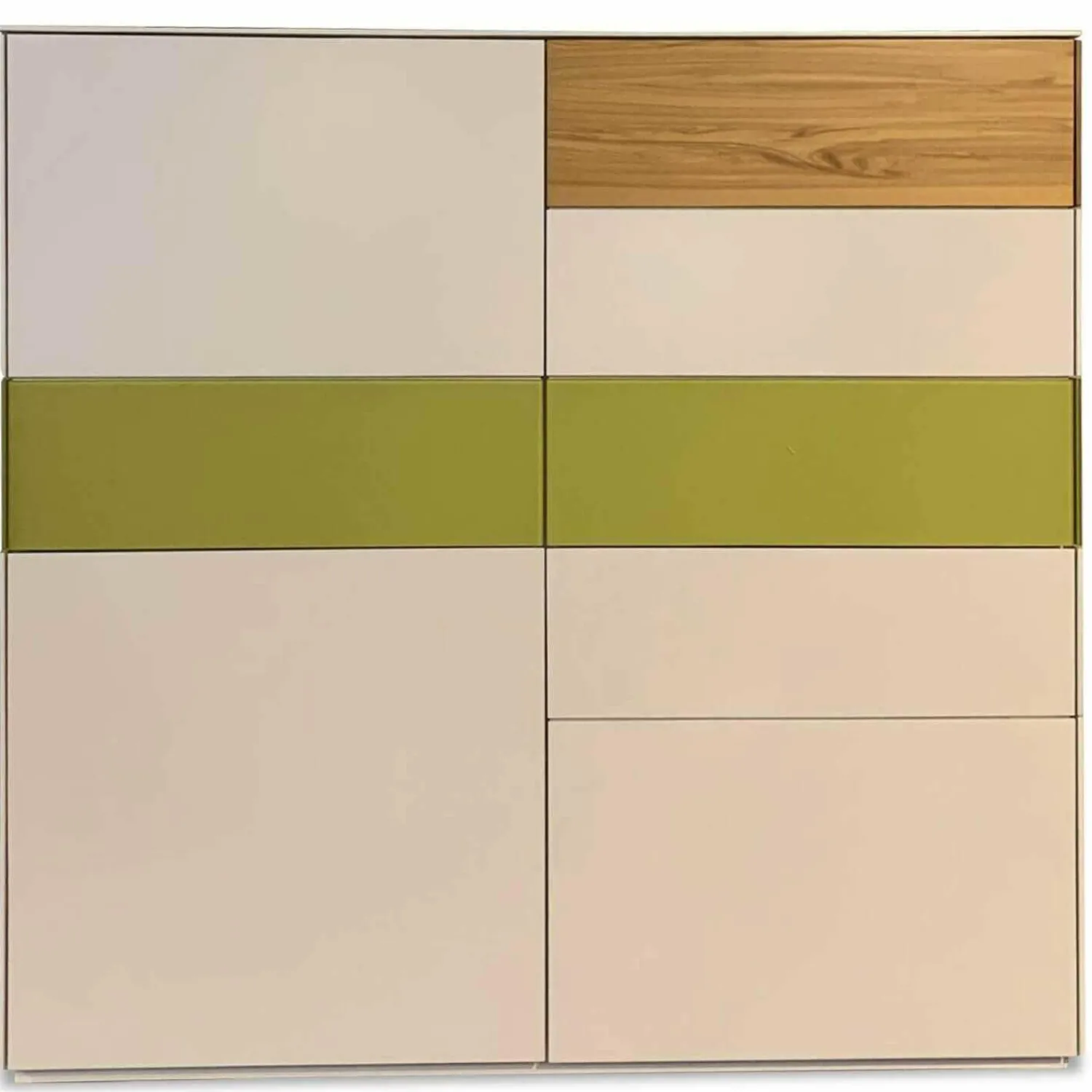 Kettnaker Vitrinen & Highboards|Highboard Soma Weiß Kernnussbaum Lemon