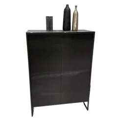 Mobliberica Vitrinen & Highboards|Highboard Terra Korpus Glas Anthrazit Gestell Material Anthrazit
