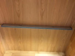 Kaiserleisten Vitrinen & Highboards|Highboard Verona Kernbuche Massiv Natur Geölt Metallgriffe mit 2 Glastüren